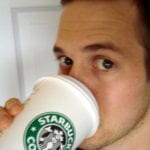[Drinking coffee photo]