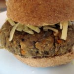 [Lentil burger photo]