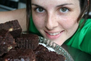 [christine with brownies photo]