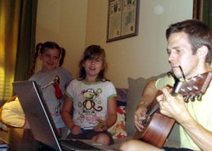 guitar and girls photo 300x214