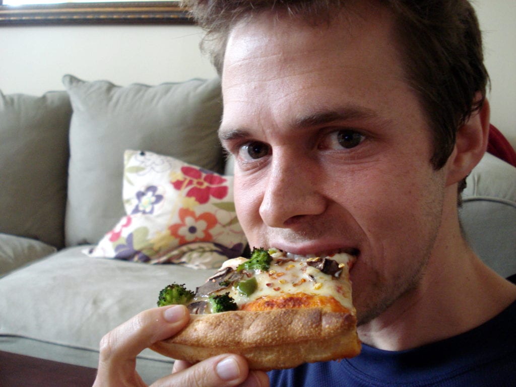 Baby Eating Pizza