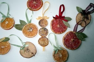 Dried Fruit Christmas Tree Ornaments