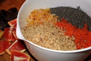chia carrot cake ingredients 300x200