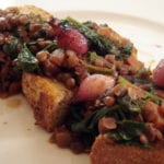 [wine braised lentils photo]