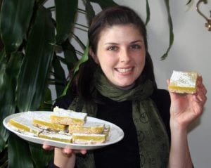 christine with lemon bars photo 300x239