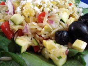 orzo salad close photo 300x225