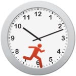 [runner on clock image]