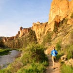[woman trail running image]