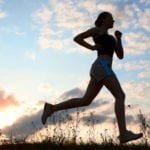 [runner against sky image]