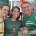 Matt, Erin, and vegan bodybuilder Robert Cheeke at the NMA booth at DC Vegfest.