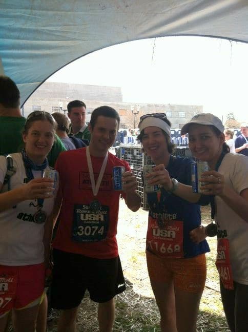 post race beer image