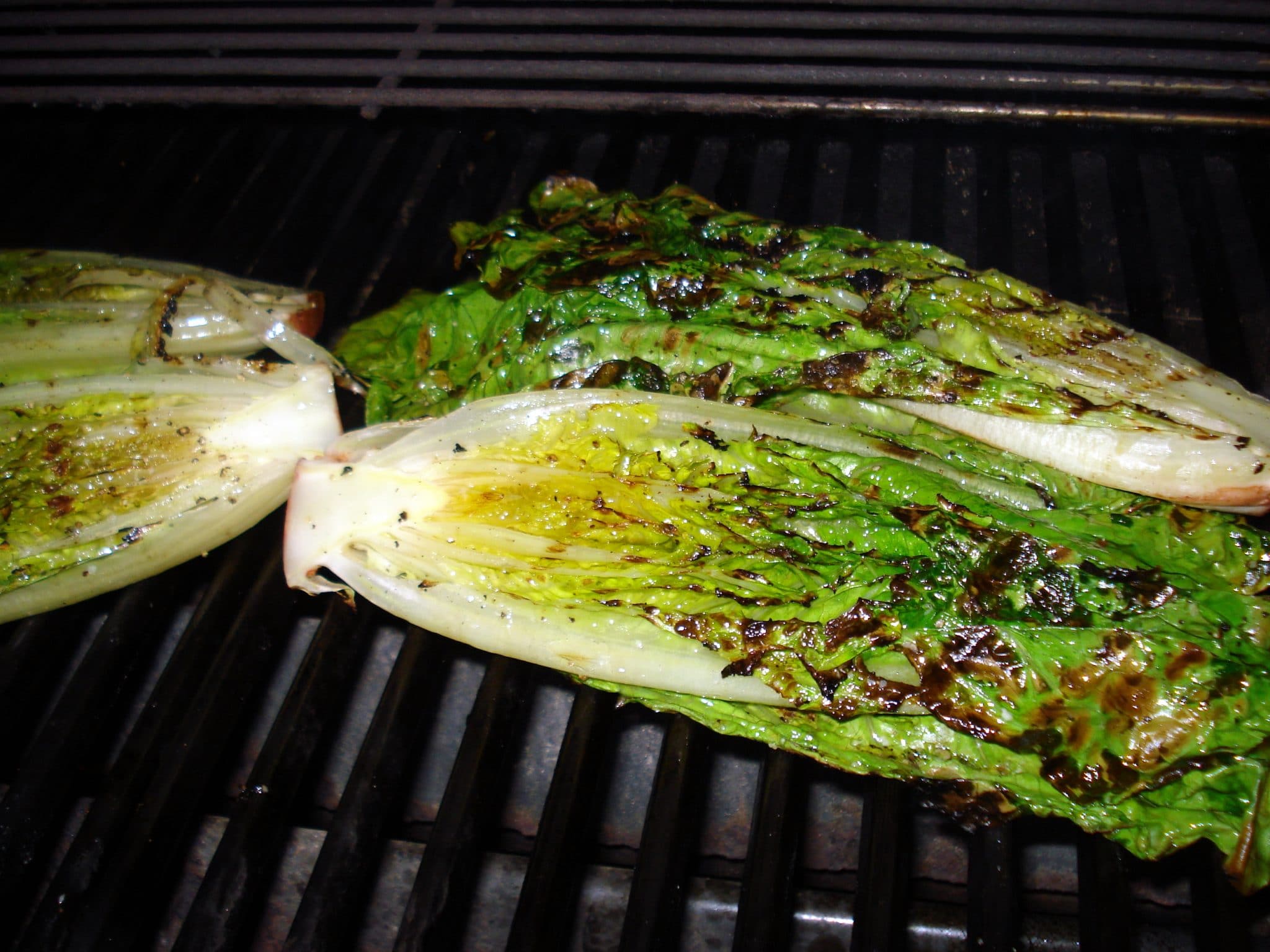 Grilled head of Romaine