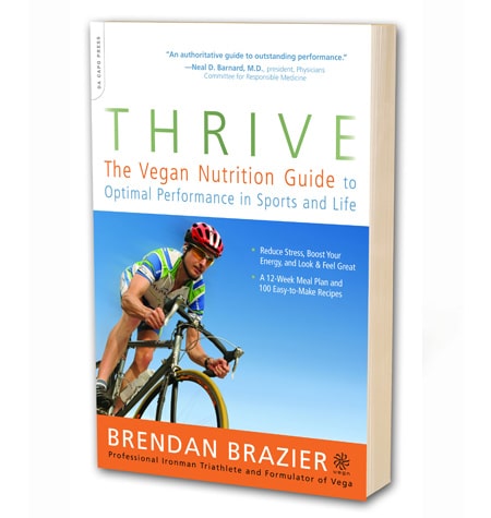 Thrive Vegan Nutrition Guide by Brendan Brazier book cover