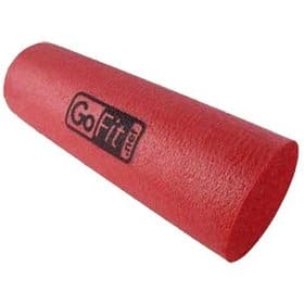 Red "Go Fit" foam roller, smooth