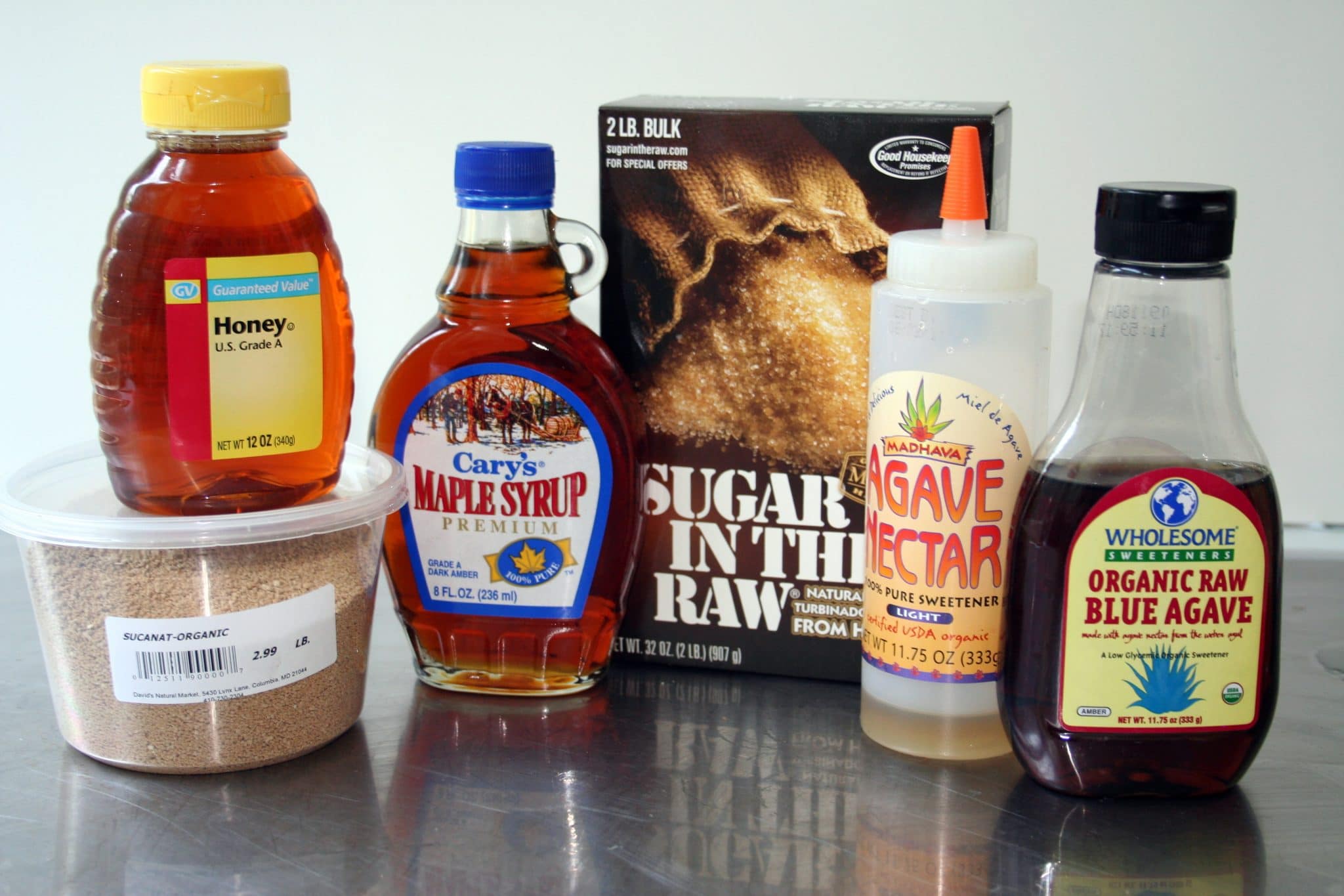 Various sugar substitutes 
