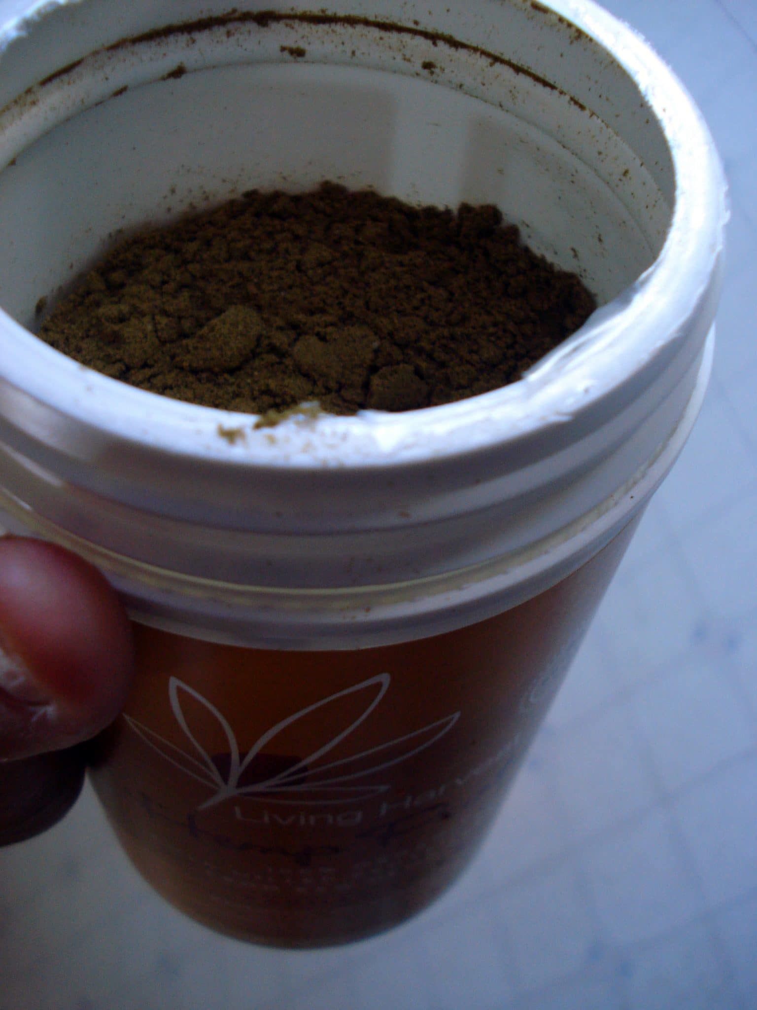 Oen canister view of Organic Hemp Protein Powder
