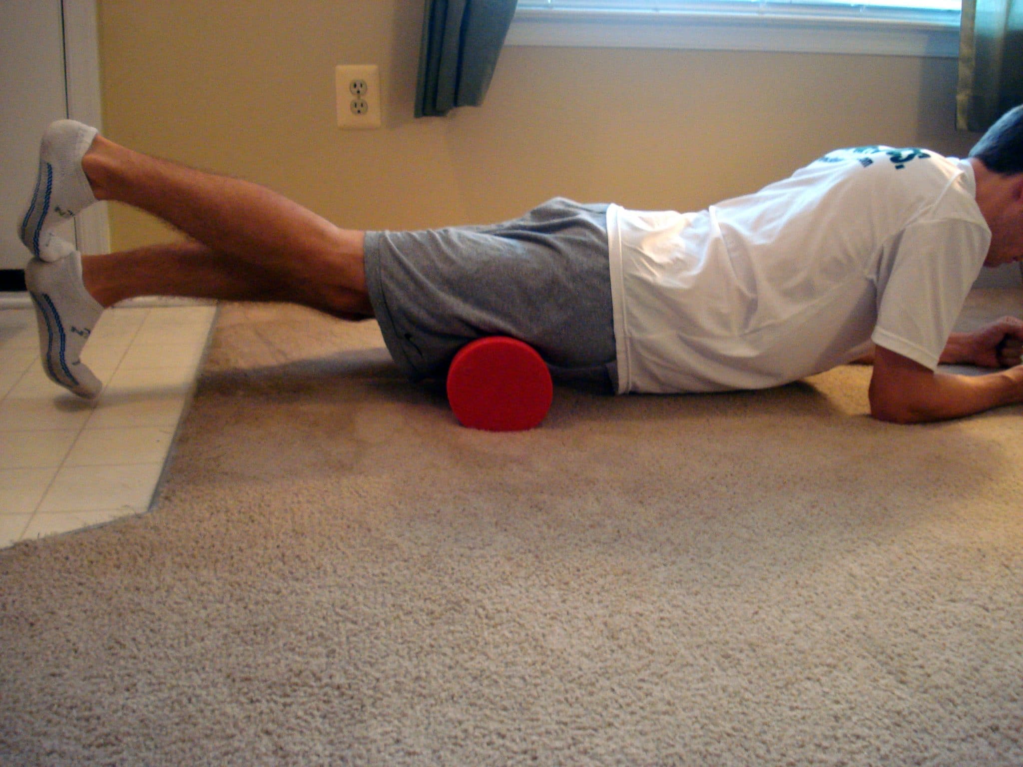 Foam rolling quads