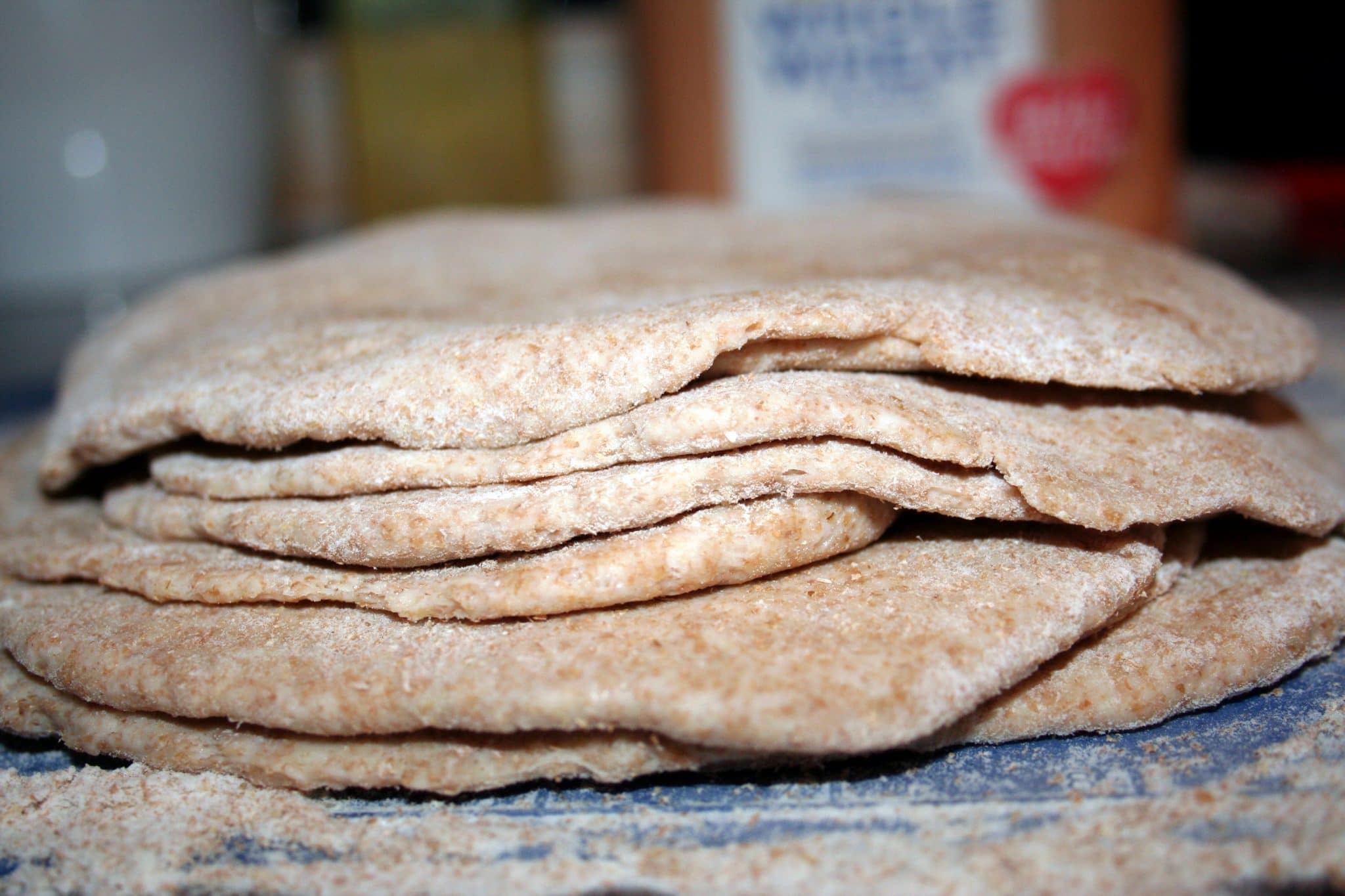 Image of stacked vegan flatbreads