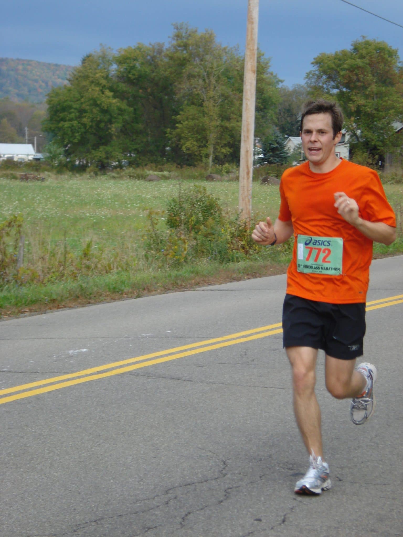 Matt running Wineglass marathon