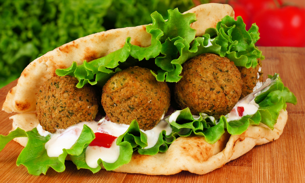 Falafel Sandwich - Easy Vegan Recipe - Hey Nutrition Lady