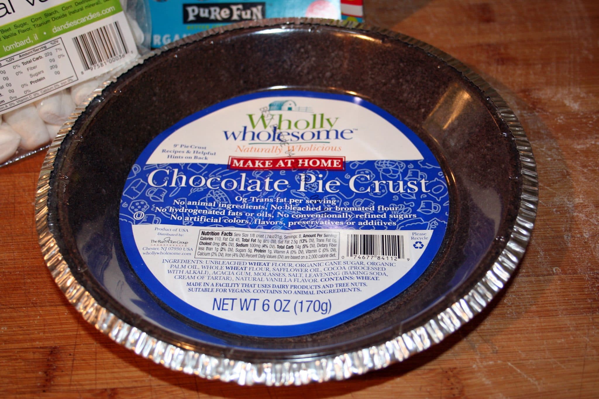 Wholly Wholesome Chocolate Pie Crust