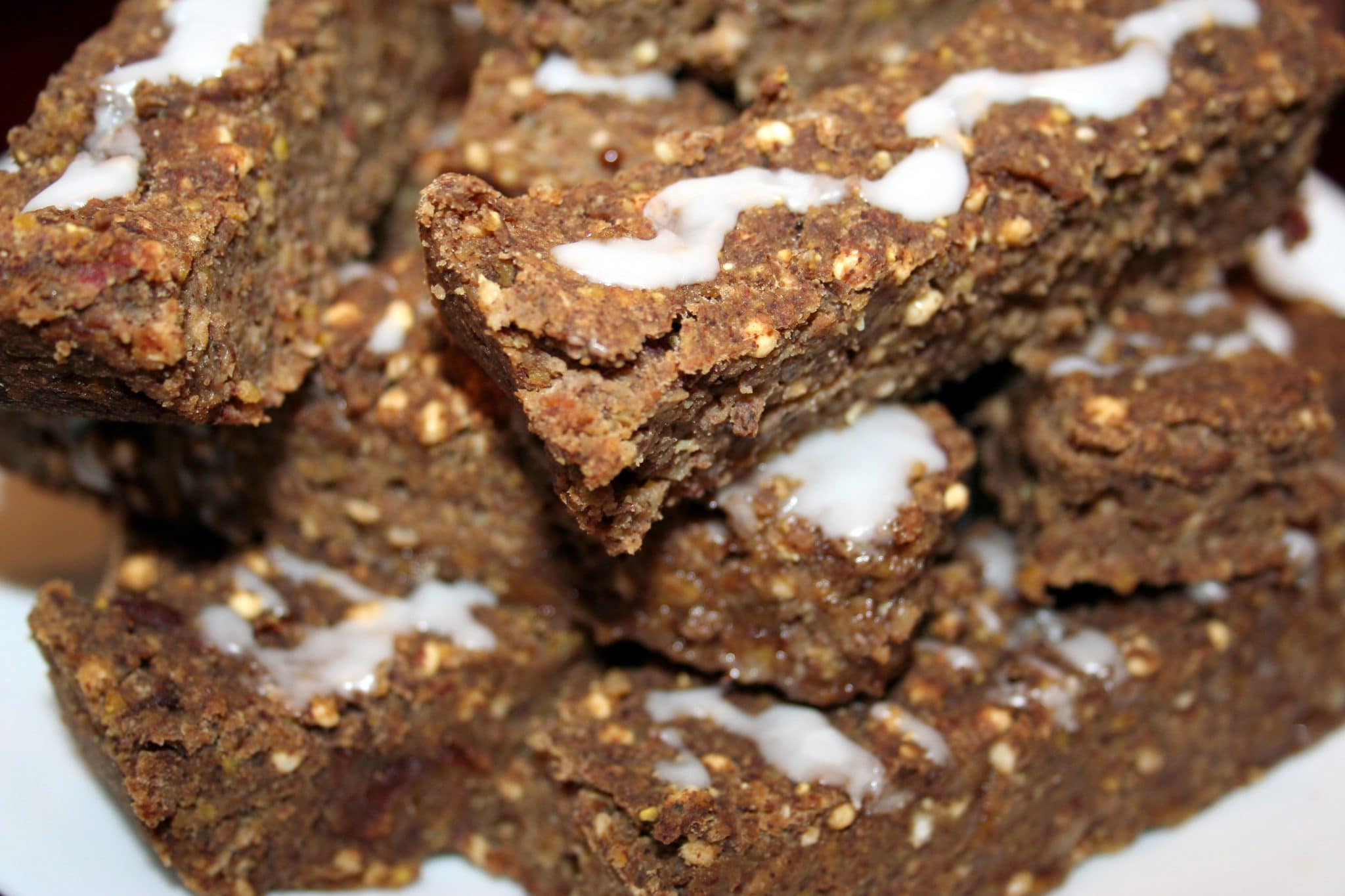 5 superfood energy bars with icing