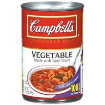 Can Campbell's Vegetable Soup made with beef stock