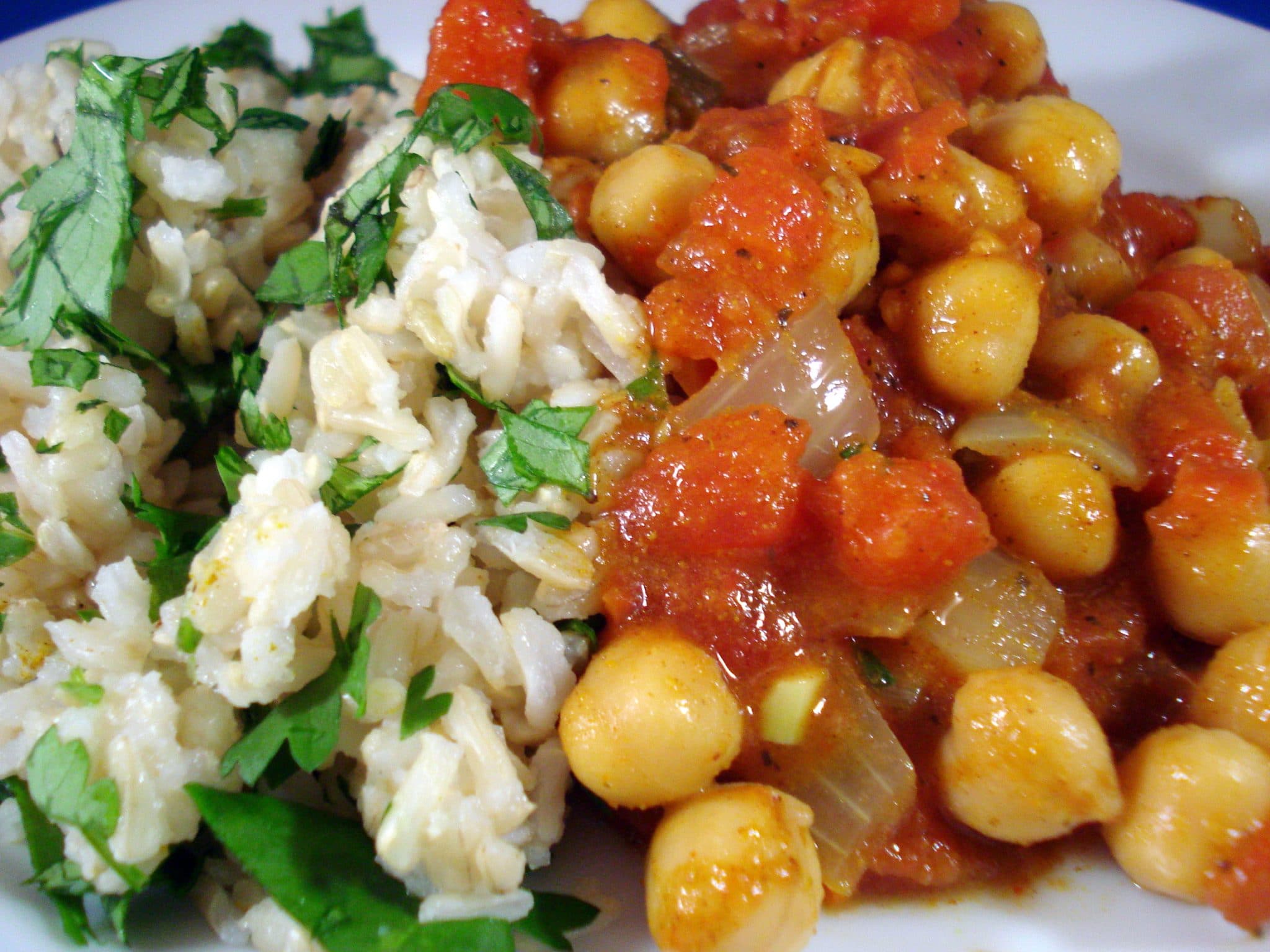 Close up of Indian Beans and Rice