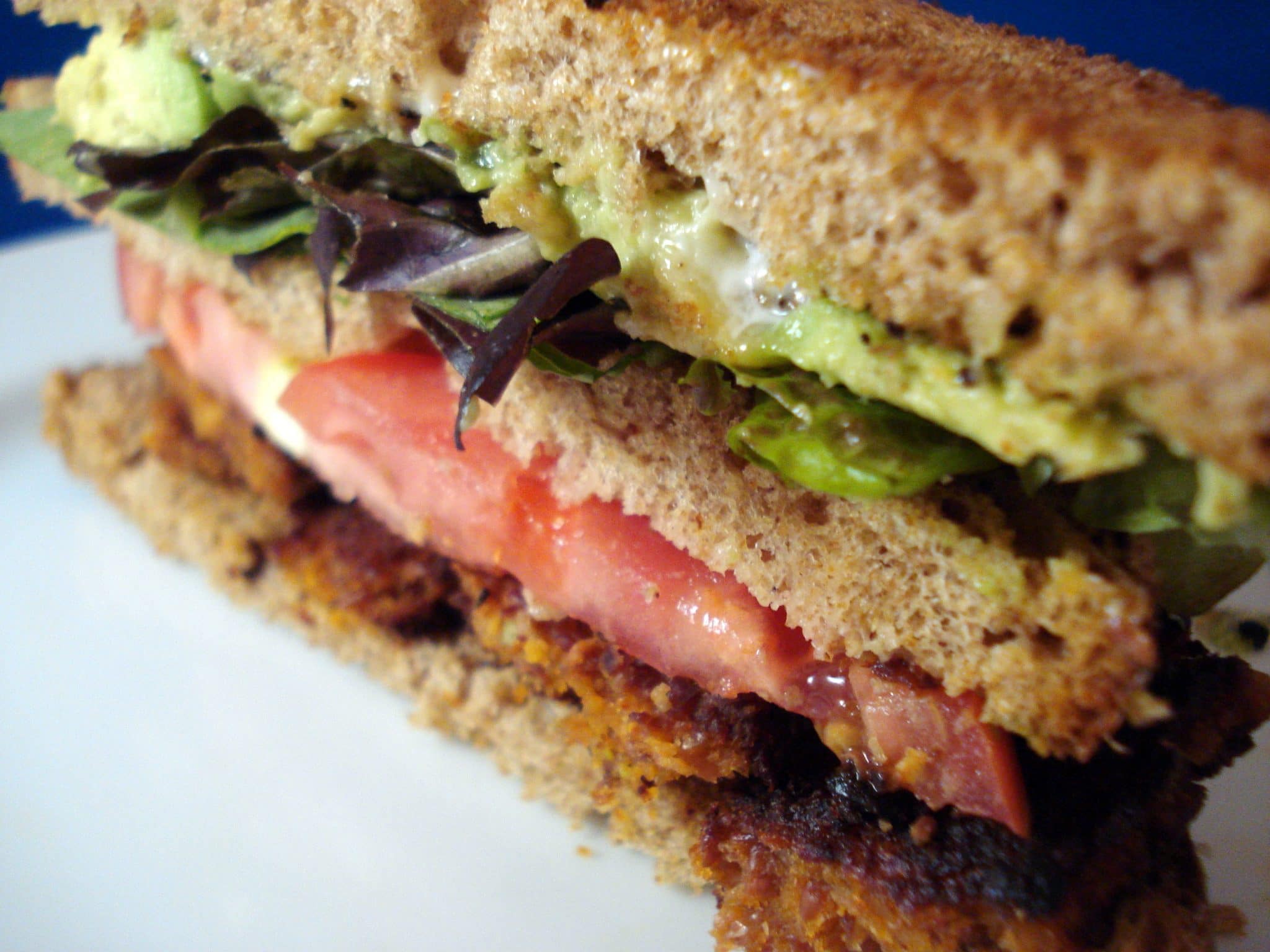 Vegan Back, Lettuce and Tomato sandwich - BLT