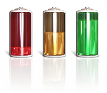 3 canisters, containing liquid at different levels