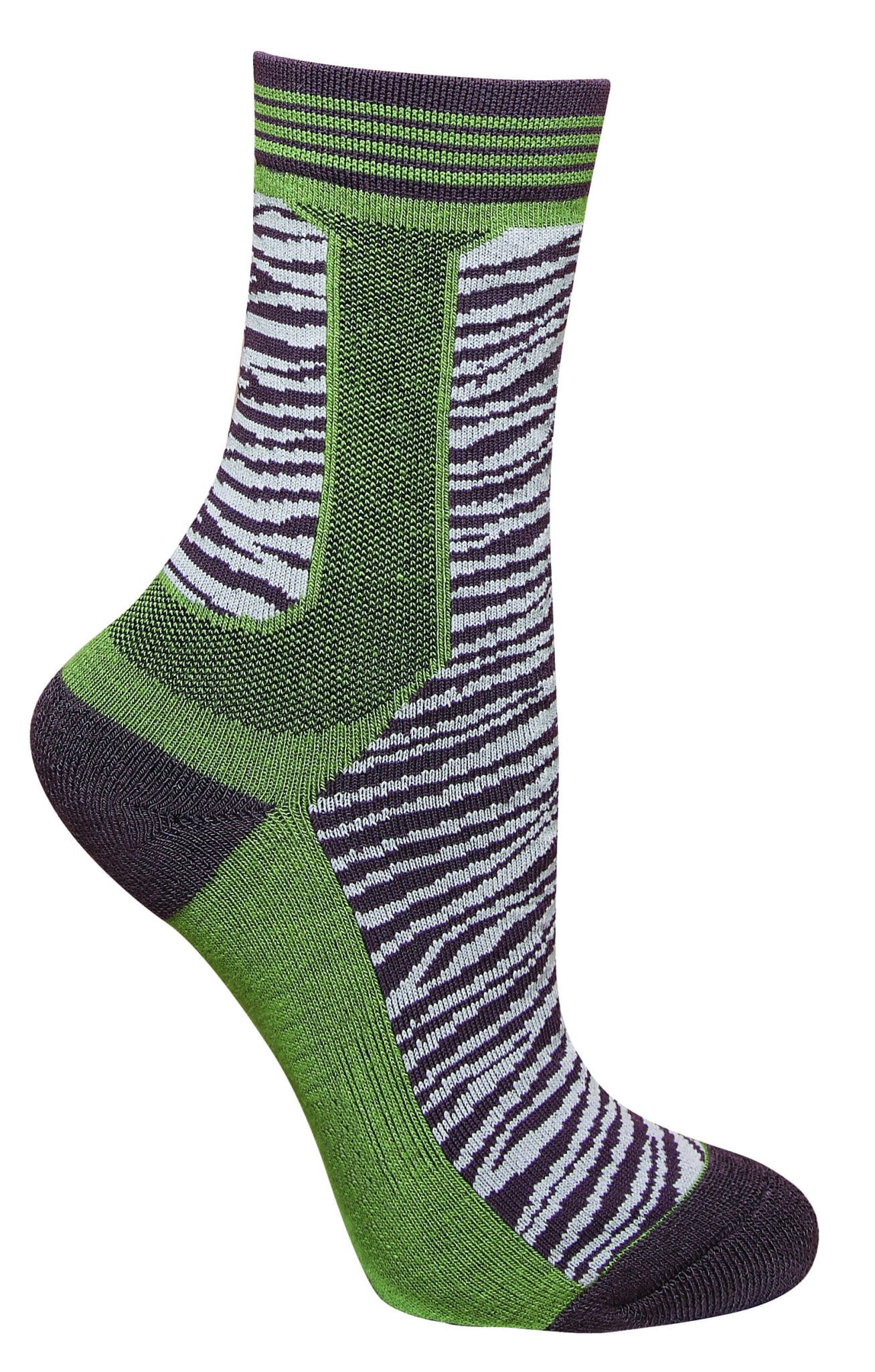 Green and Zebra coolmax socks