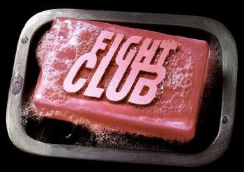 The movie Fight Club soap bar/logo