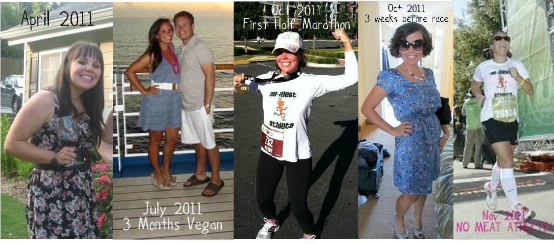 5 photos in order of Wendy's plant-based progress