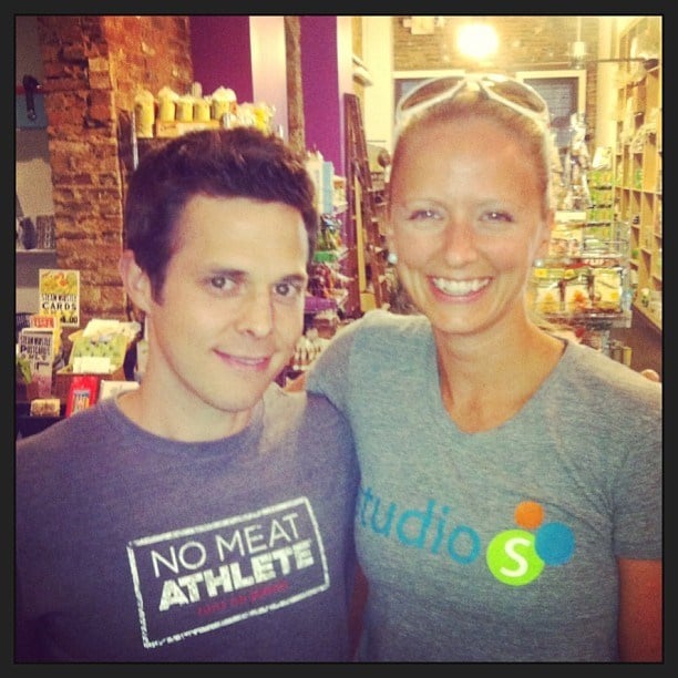 Matt At Park + Vine in Cincinnati, with Susie Crossland-Dwyer, owner of Studio S fitness center.