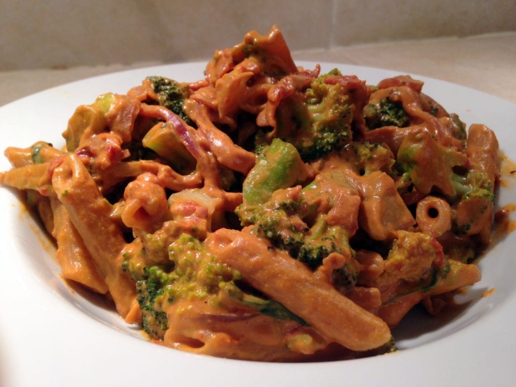 Creamy SunDried Tomato Penne with Broccoli, from Isa Chandra Moskowitz