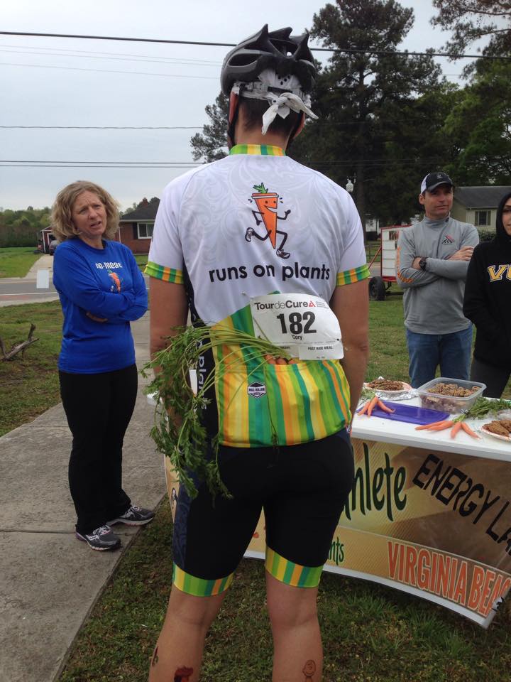 NMA Run Group Virginia Beach member with carrot in back pocket