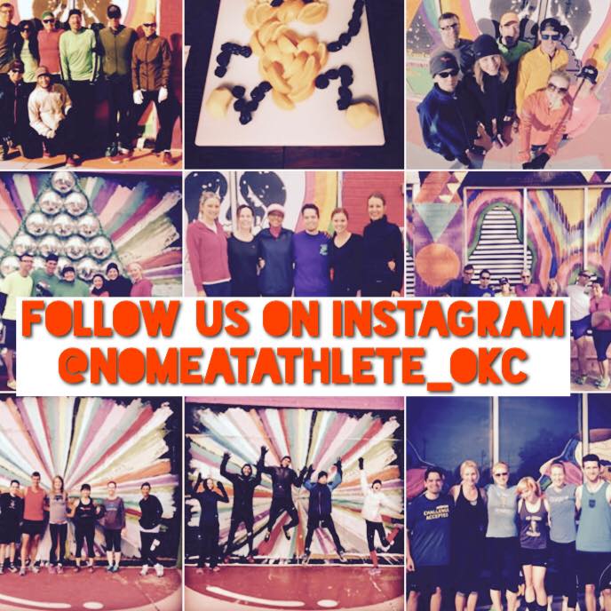 Collage of NMA OKC run group photos for Instagram