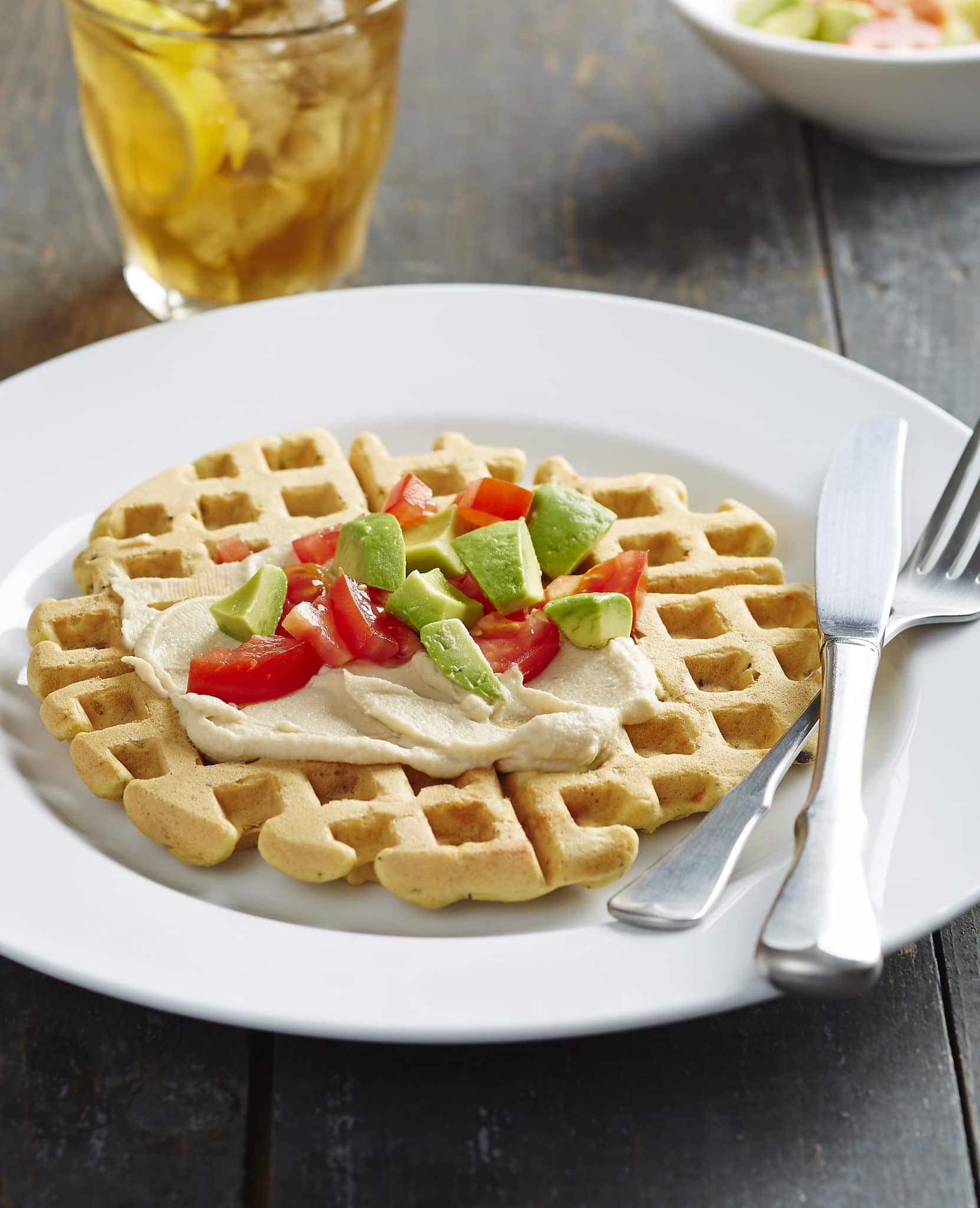 NMA Cookbook: Olive-Chickpea Waffles